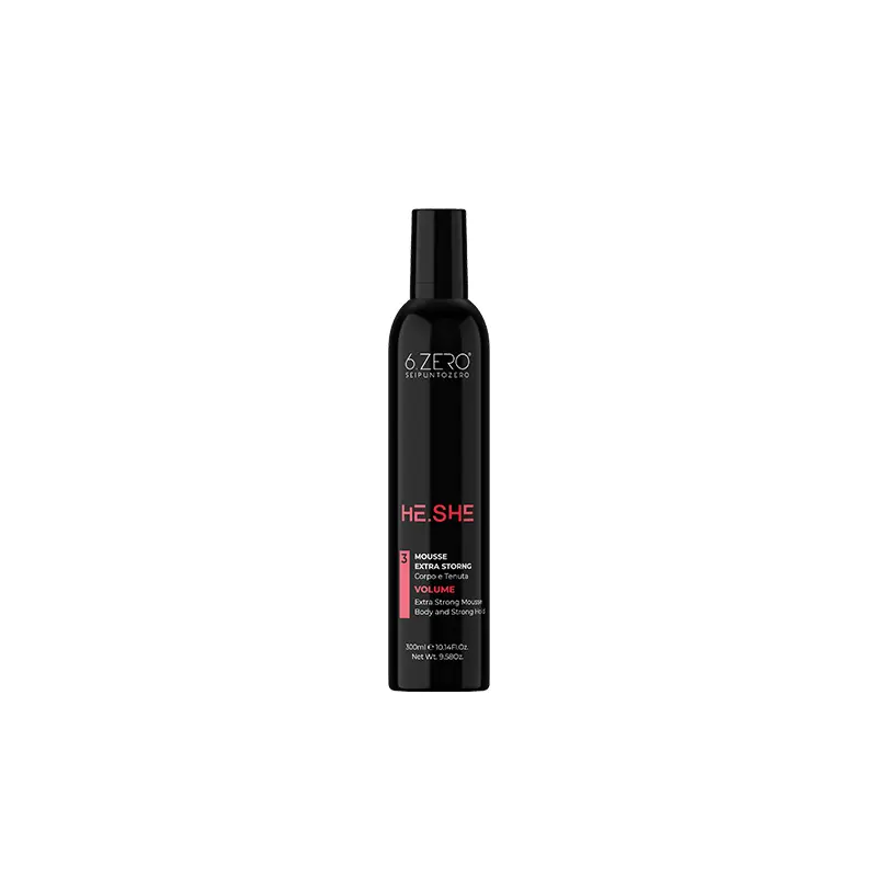 6.Zero He.She 3 Mousse Extra Strong Volume