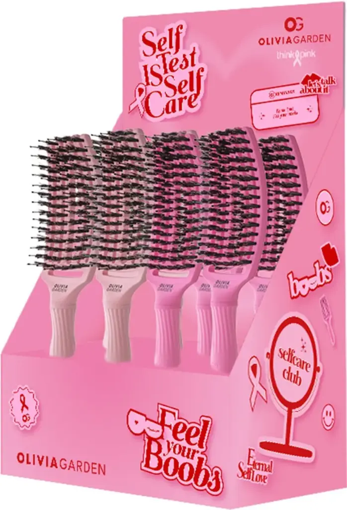 Olivia Garden Think Pink Fingerbrush Display 8st