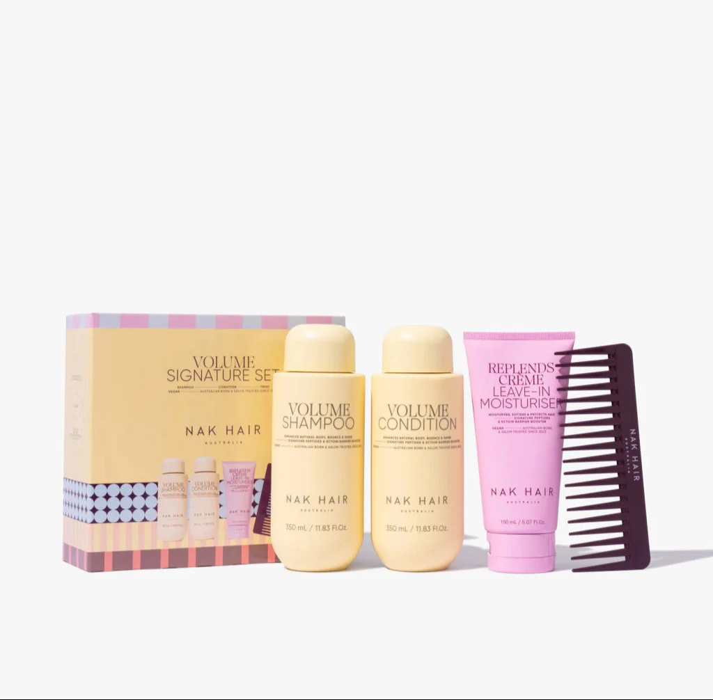 New NAK Hair Volume Signature Set + Bonus Comb