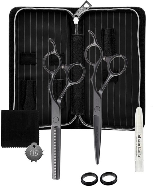 Olivia Garden Set SilkCut PRO Matt Black + Uitdunschaar