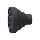 Sibel Retractable Folding Diffuser Black