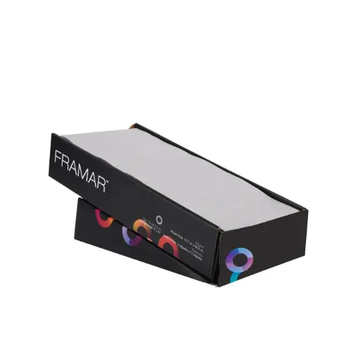 [114043] FRAMAR Alu Embossed Star Struck Silver Pre-Cut