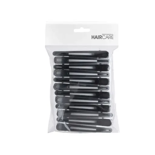 [121164] Haarclips Zwart Aluminium/Plastic 