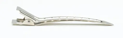 [121163] Haarclips Eendenbek Zilver