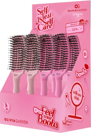 [202189] Olivia Garden Think Pink Fingerbrush Display 8st