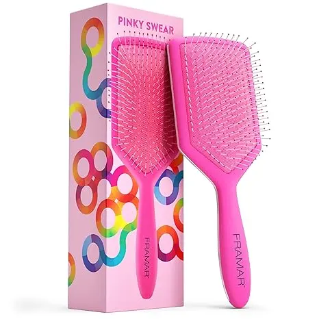 Framar Detangler Brush Paddle Pink